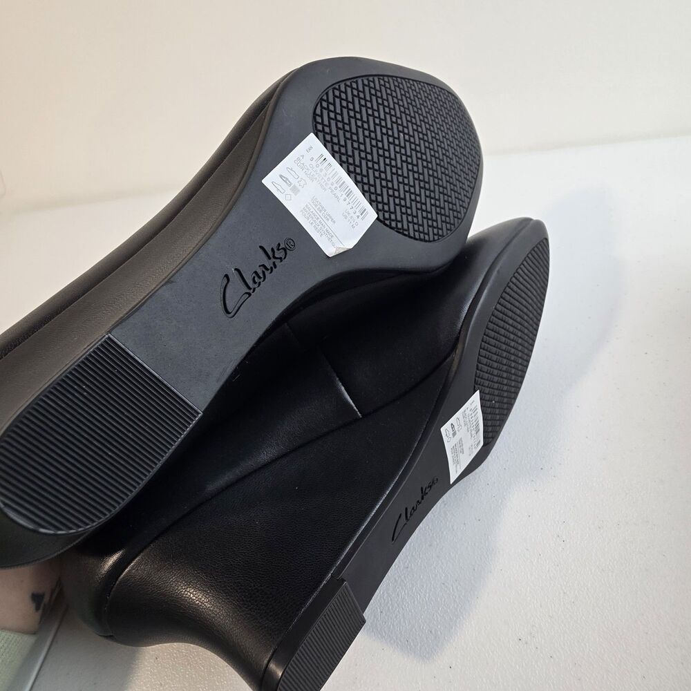 Clarks Originals Womens Olivette Pearl Black Leather 26180043 Size 11M New $100 - Picture 8 of 10